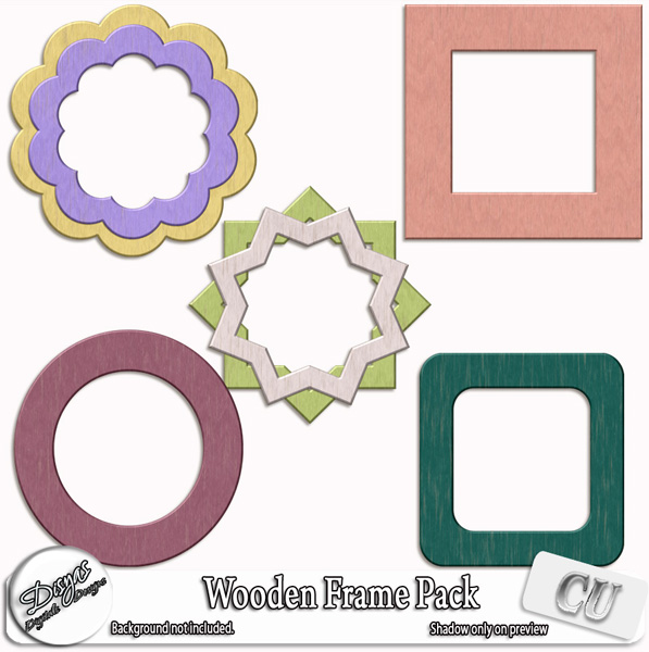 WOODEN FRAMES CU PACK VOL. 01 - FULL SIZE - Click Image to Close